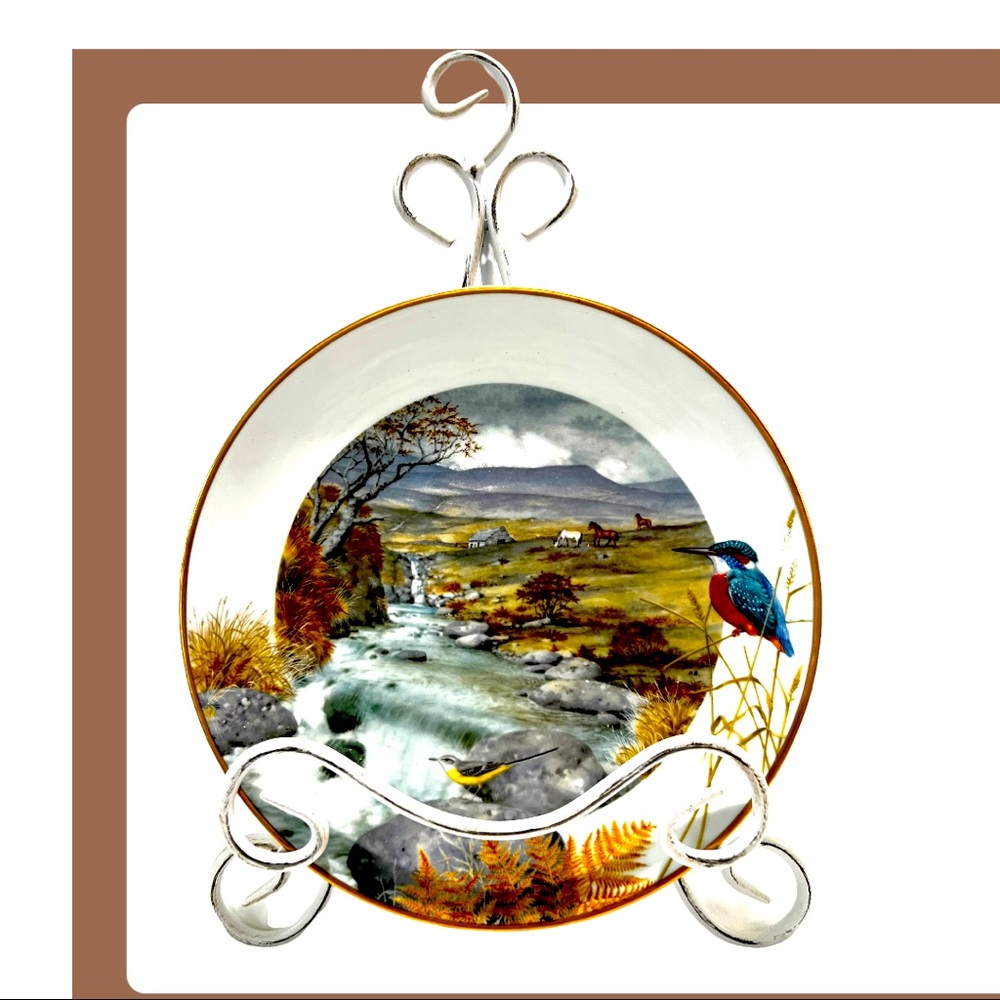 Vintage Franklin Mint 1971 Peter Barrett “November Secluded Stream” Plate